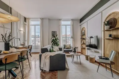 Zona de estar de Chich - 2 bedrooms and balcony in Palacio