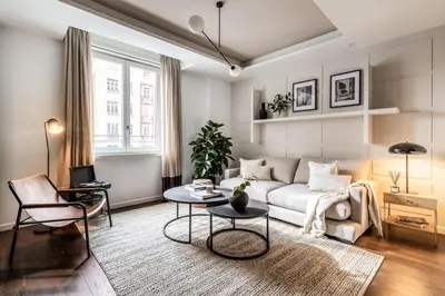 Zona de estar de Terzigno - 2 bedrooms and shared pool in Malasaña