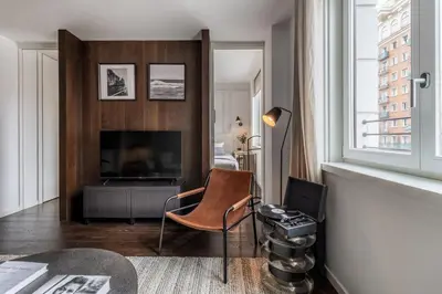Zona de estar de Terzigno - 2 bedrooms and shared pool in Malasaña