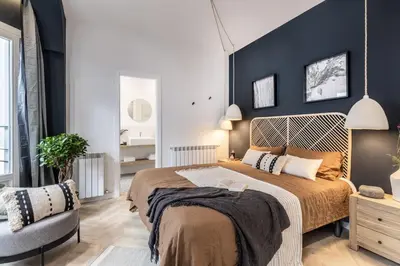 Cama o camas de una habitación en Dilar - 3 bedrooms and office in Trafalgar