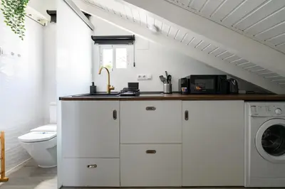 Una cocina o zona de cocina en GuestReady - Quiet Retreat in Madrid