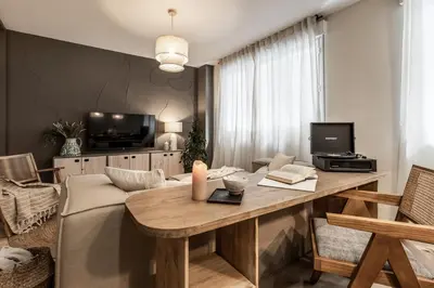 Una televisión o centro de entretenimiento en Andujar - 3 bedrooms in Trafalgar