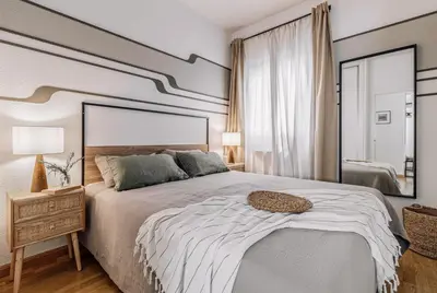 Cama o camas de una habitación en Duke - 3 bedrooms and office in Ibiza