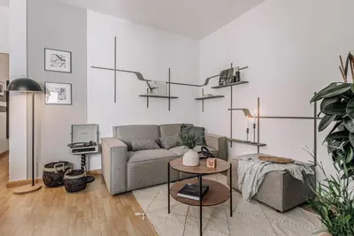 Zona de estar de Duke - 3 bedrooms and office in Ibiza