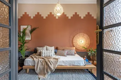 Cama o camas de una habitación en Agadez - 3 bedrooms and balcony in Lista