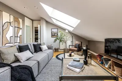 Zona de estar de Lecina - 2 bedrooms in Goya