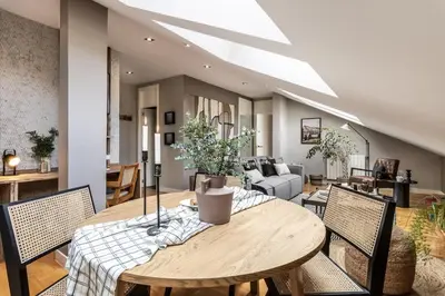 Zona de estar de Lecina - 2 bedrooms in Goya