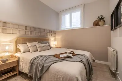 Cama o camas de una habitación en Angri - 3 bedroom and terrace in Almagro