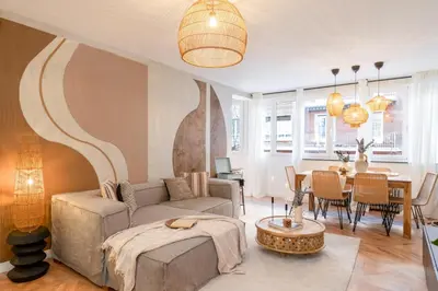 Zona de estar de Delfi - 2 bedrooms in Lista