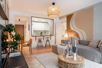 Zona de estar de Delfi - 2 bedrooms in Lista