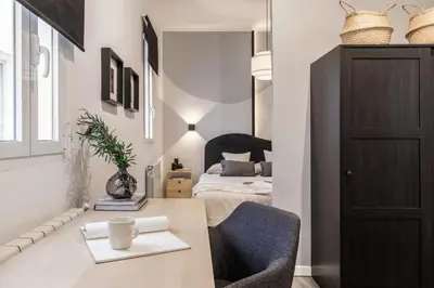 Cama o camas de una habitación en Noche - 1 bedroom in Salamanca
