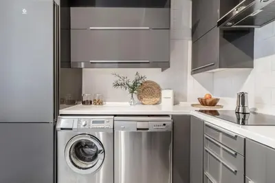 Una cocina o zona de cocina en Noche - 1 bedroom in Salamanca