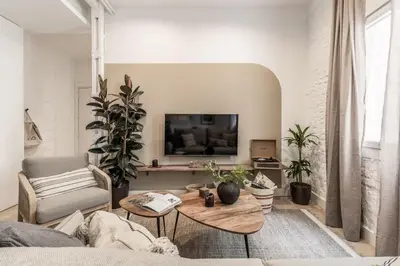 Una televisión o centro de entretenimiento en Somma - 2 bedrooms in Almagro