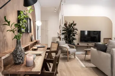 Una televisión o centro de entretenimiento en Somma - 2 bedrooms in Almagro