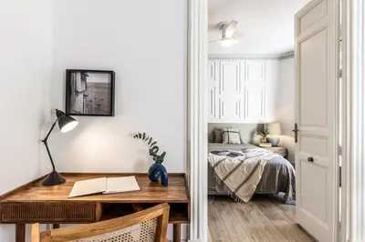 Cama o camas de una habitación en Sapore - 2 bedrooms in Justicia