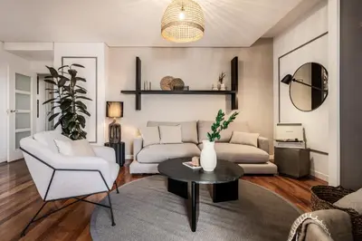 Zona de estar de Lineal - 2 bedrooms and balcony in Goya