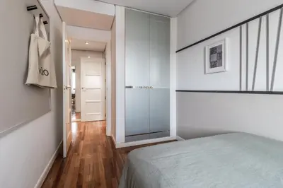 Cama o camas de una habitación en Lineal - 2 bedrooms and balcony in Goya