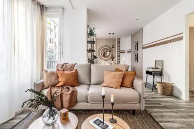 Zona de estar de Gizem - 3 bedrooms and terrace in Goya