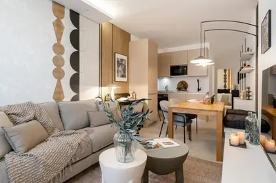 Zona de estar de Cori - 1 bedroom in Trafalgar