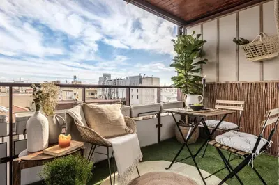 Zona de estar de Monda - 2 bedrooms and terrace in Goya