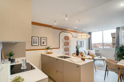 Una cocina o zona de cocina en Izmir - 1 bedroom in Cuatro Caminos