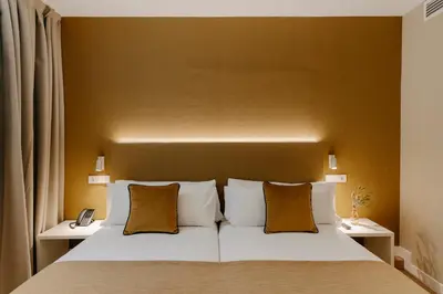 Cama o camas de una habitación en Hotel Pax Atocha