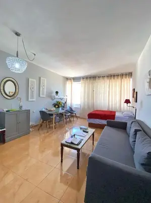 Zona de estar de Beautiful apartment in a prestigious neighborhood of Madrid