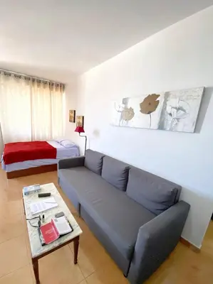 Zona de estar de Beautiful apartment in a prestigious neighborhood of Madrid