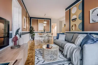 Zona de estar de Selvi - 1 bedroom and terrace in El Viso