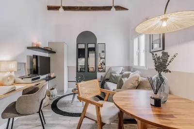 Zona de estar de Anaq - 1 bedroom in Vallehermoso