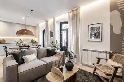 Zona de estar de Baza - 3 bedrooms and office in Trafalgar