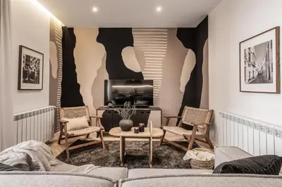 Zona de estar de Baza - 3 bedrooms and office in Trafalgar