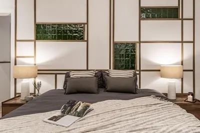 Cama o camas de una habitación en Baza - 3 bedrooms and office in Trafalgar