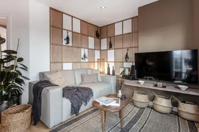 Una televisión o centro de entretenimiento en Triana - 1 bedroom apartment in Trafalgar