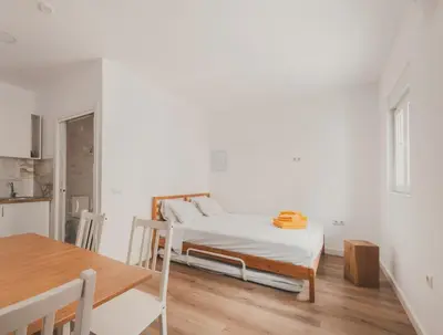Cama o camas de una habitación en Wood 2