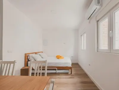 Cama o camas de una habitación en Wood 2