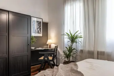 Cama o camas de una habitación en Uzer - 2 bedrooms in Recoletos