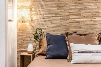 Zona de estar de Tazrouk - 2 bedrooms and office in Goya