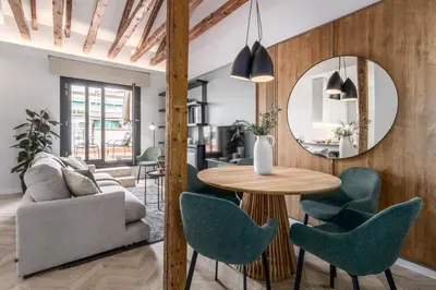 Zona de estar de Ziggy - 3 bedrooms and terrace and balcony in Trafalgar