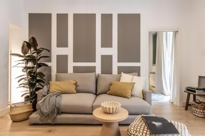 Zona de estar de Portici - 2 bedrooms and terrace in Goya