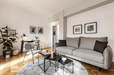 Zona de estar de Sofia - 4 bedrooms and balcony in O'Donell