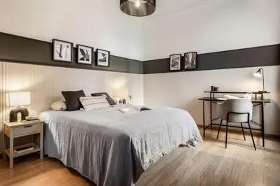 Cama o camas de una habitación en Gredos - 2 bedrooms in Recoletos