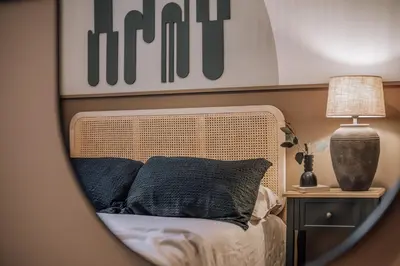 Cama o camas de una habitación en Zarif - 2 bedrooms in Malasaña-Universidad