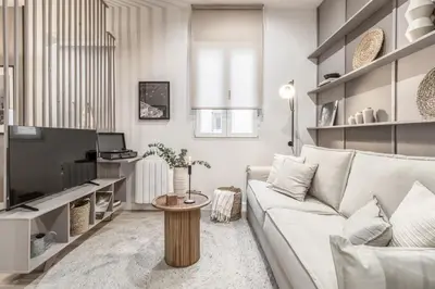 Una televisión o centro de entretenimiento en Oro - 1 bedroom apartment in Castellana