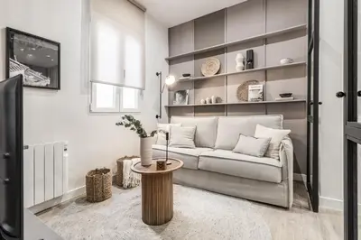Zona de estar de Oro - 1 bedroom apartment in Castellana