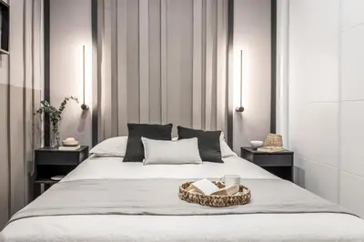 Cama o camas de una habitación en Oro - 1 bedroom apartment in Castellana