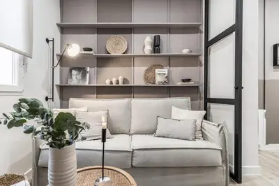 Zona de estar de Oro - 1 bedroom apartment in Castellana