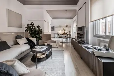 Zona de estar de Fisciano - 3 bedrooms apartment in Goya
