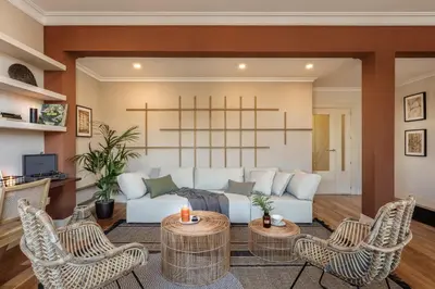 Zona de estar de Ombai - 2 bedrooms in Castellana