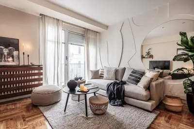 Zona de estar de Logo - 2 bedrooms in Salamanca